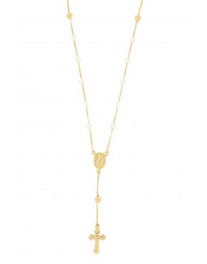 Terço de pérola em ouro 18k - 0026898